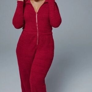 Fabletics Pet me kitty onesie  Bossed up brown color